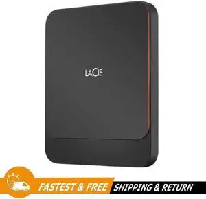 LaCie 1TB SSD USB 3.1 Type-C Portable External Hard Drive (STHK1000800-RC)
