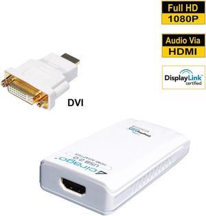 Cirago USB to HDMI or DVI Display Adapter DisplayLink Certified Plug and Play