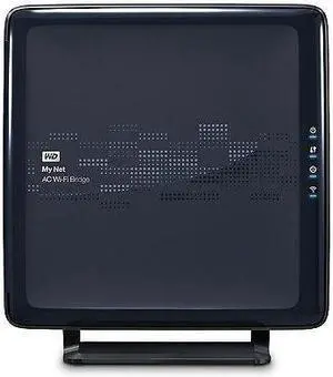 Western Digital WD My Net AC Bridge, 4-Port Gigabit WiFi Bridge WDBMRD0000NBL