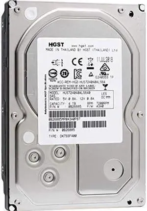 (NOT FOR HOME PC!) Hitachi Ultrastar 7200RPM 4TB SAS 3.5" HDD Server 6Gb/s HUS724040ALS640