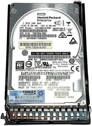 (NOT FOR HOME PC!) HP 1.8TB 12G SAS 10K 2.5IN SC 512E 791034-B21 791055-001 768789-001
