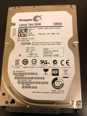 500GB DELL 0N7GG6 N7GG6 ST500LM000 SEAGATE 5400RPM SATA LAPTOP THIN SSHD