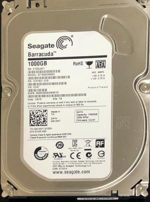 Dell G1XNT Seagate Barracuda 1TB ST1000DM003 64MB Cache SATA 3.5" HDD