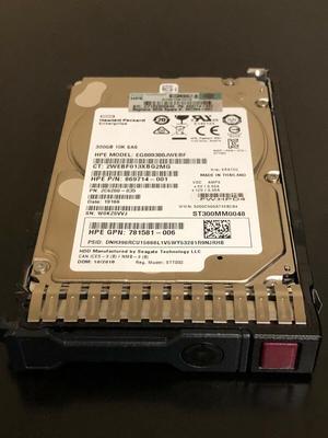 (NOT FOR HOME PC!) EG000300JWEBF HPE 300GB SAS 12G 10K SFF SC HDD