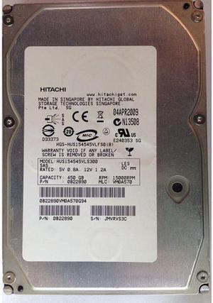 HUS154545VLS300 HGST Ultrastar 15K450 450GB Internal 15000RPM 3.5" (0B22890) HDD
