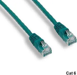 Kentek Green 100' Cat6 UTP Ethernet Cable 24AWG 550MHz RJ45 Routers Patch Panels
