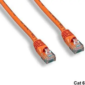 Kentek Orange 100' Cat6 UTP Ethernet Cable 24AWG 550MHz RJ45 Router Patch Panels