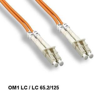 Kentek 15 Meter OM1 62.5/125 Fiber Optic Cable LC/LC Multi-Mode Duplex UPC/UPC
