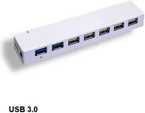 Kentek USB 3.0/2.0 7 Port Hub Super Speed 5Gbps Extra Ports for PC Mac Laptop