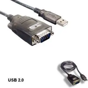 Kentek 3' USB 2.0 to DB9 Adapter Cable Serial RS-232 PDA Camera Modem ISDN D-Sub