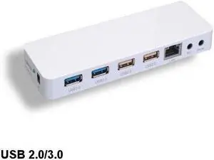 Kentek USB 3.0/2.0 4 Ports Docking Station 5Gbps RJ45 Gigabit Ethernet PC Laptop