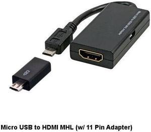 Kentek MHL Adapter USB 11p to HDMI for Samsung Galaxy Note 2 3 S3 S4 S5 to HDTV