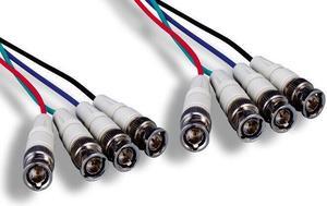 Kentek 25' 4-BNC Composite Video Cable RGBS Sync High Resolution CCTV HDTV PRO