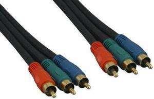 Kentek 25' Premium Gold-Plated 3-RCA RGB Component Video Cable for DVD VCR HDTV