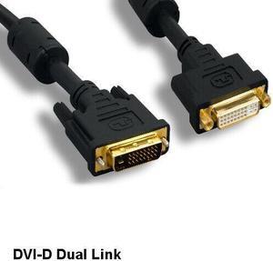 Kentek 15 ft DVI-D 24+1Pin Dual Link Cable Digital Male/Female Extension HDTV PC