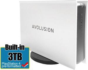 Avolusion PRO-5X Series 3TB USB 3.0 External Gaming Hard Drive PS4 Slim, Pro,1st