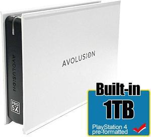 Avolusion Mini Pro-5X 1TB USB 3.0 Portable External Gaming PS4 Hard Drive White