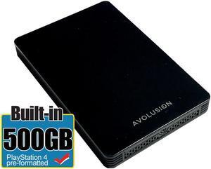Avolusion HD250U3-Z1-PRO 500GB USB 3.0 Portable External Gaming PS4 Hard Drive