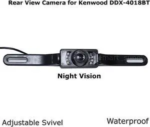 Rear View Camera Backup License Plate Night for Kenwood DDX-4018BT DDX4018BT