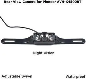 Rear View Camera Backup License Plate Night for Pioneer AVH-X4500BT AVHX4500BT