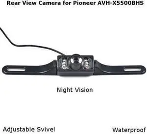 Rear View Camera Backup License Plate Night for Pioneer AVH-X5500BHS AVHX5500BHS
