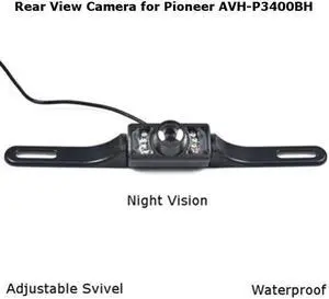 Rear View Camera Backup License Plate Night for Pioneer AVH-P3400BH AVHP3400BH