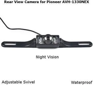 Rear View Camera Backup License Plate Night for Pioneer AVH-1330NEX AVH1330NEX