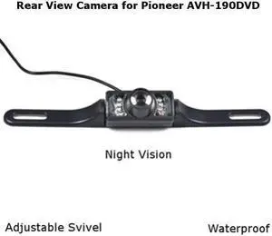 New Rear View Camera Backup License Plate Night for Pioneer AVH-190DVD AVH190DVD