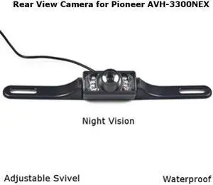 Rear View Camera Backup License Plate Night for Pioneer AVH-3300NEX AVH3300NEX