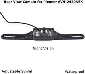 Rear View Camera Backup License Plate Night for Pioneer AVH-2440NEX AVH-2440NEX
