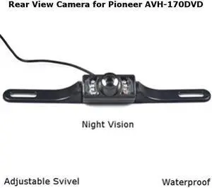 Rear View Camera Backup License Plate Night for Pioneer AVH-170DVD AVH170DVD