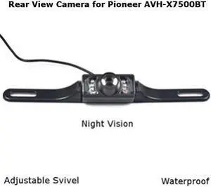Rear View Camera Backup License Plate Night for Pioneer AVH-X7500BT AVHX7500BT