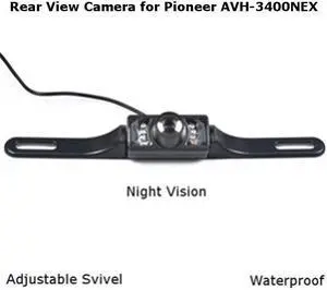 Rear View Camera Backup License Plate Night for Pioneer AVH-3400NEX AVH3400NEX