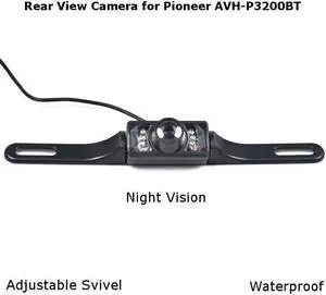 Rear View Camera Backup License Plate Night for Pioneer AVH-P3200BT AVHP3200BT