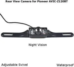 Rear View Camera Backup License Plate Night for Pioneer AVIC-Z120BT AVICZ120BT