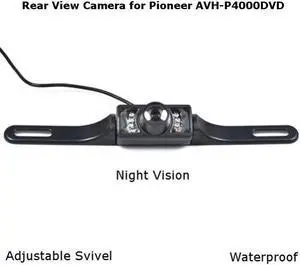 Rear View Camera Backup License Plate Night for Pioneer AVH-P4000DVD AVHP4000DVD