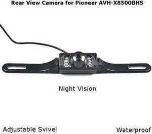 Rear View Camera Backup License Plate Night for Pioneer AVH-X8500BHS AVHX8500BHS