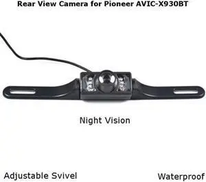 Rear View Camera Backup License Plate Night for Pioneer AVIC-X930BT AVICX930BT