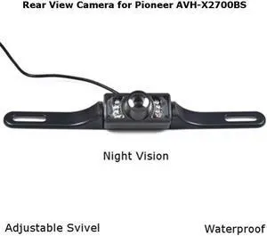 Rear View Camera Backup License Plate Night for Pioneer AVH-X2700BS AVHX2700BS
