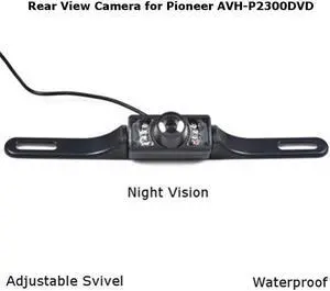 Rear View Camera Backup License Plate Night for Pioneer AVH-P2300DVD AVHP2300DVD