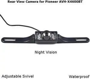 Rear View Camera Backup License Plate Night for Pioneer AVH-X4600BT AVHX4600BT