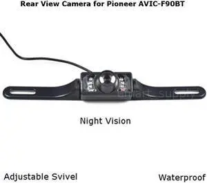 Rear View Camera Backup License Plate Night for Pioneer AVIC-F90BT AVICF90BT