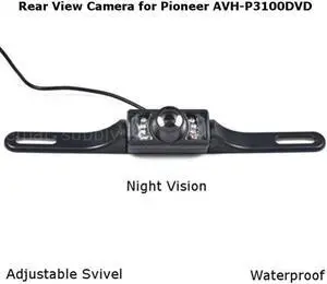 Rear View Camera Backup License Plate Night for Pioneer AVH-P3100DVD AVHP3100DVD