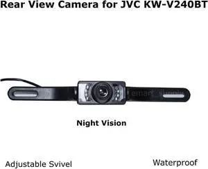 New Rear View Camera Backup License Plate Night for JVC KW-V240BT KWV240BT