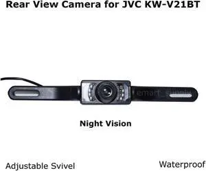 New Rear View Camera Backup License Plate Night for JVC KW-V21BT KWV21BT