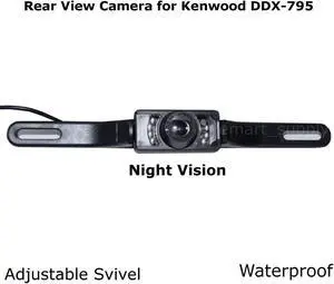 New Rear View Camera Backup License Plate Night for Kenwood DDX-795 DDX795
