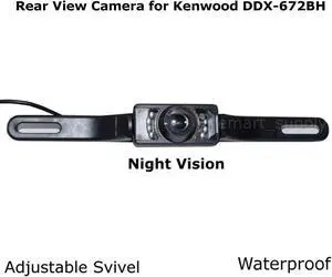 New Rear View Camera Backup License Plate Night for Kenwood DDX-672BH DDX672BH