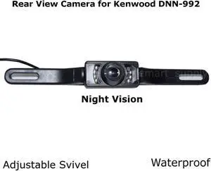 New Rear View Camera Backup License Plate Night for Kenwood DNN-992 DNN992