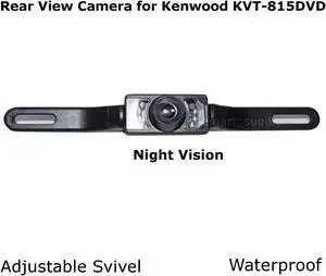 New Rear View Camera Backup License Plate Night for Kenwood KVT-815DVD KVT815DVD