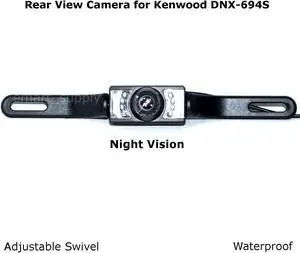 Rear View Camera Backup License Plate Night for Kenwood DNX-694S DNX694S